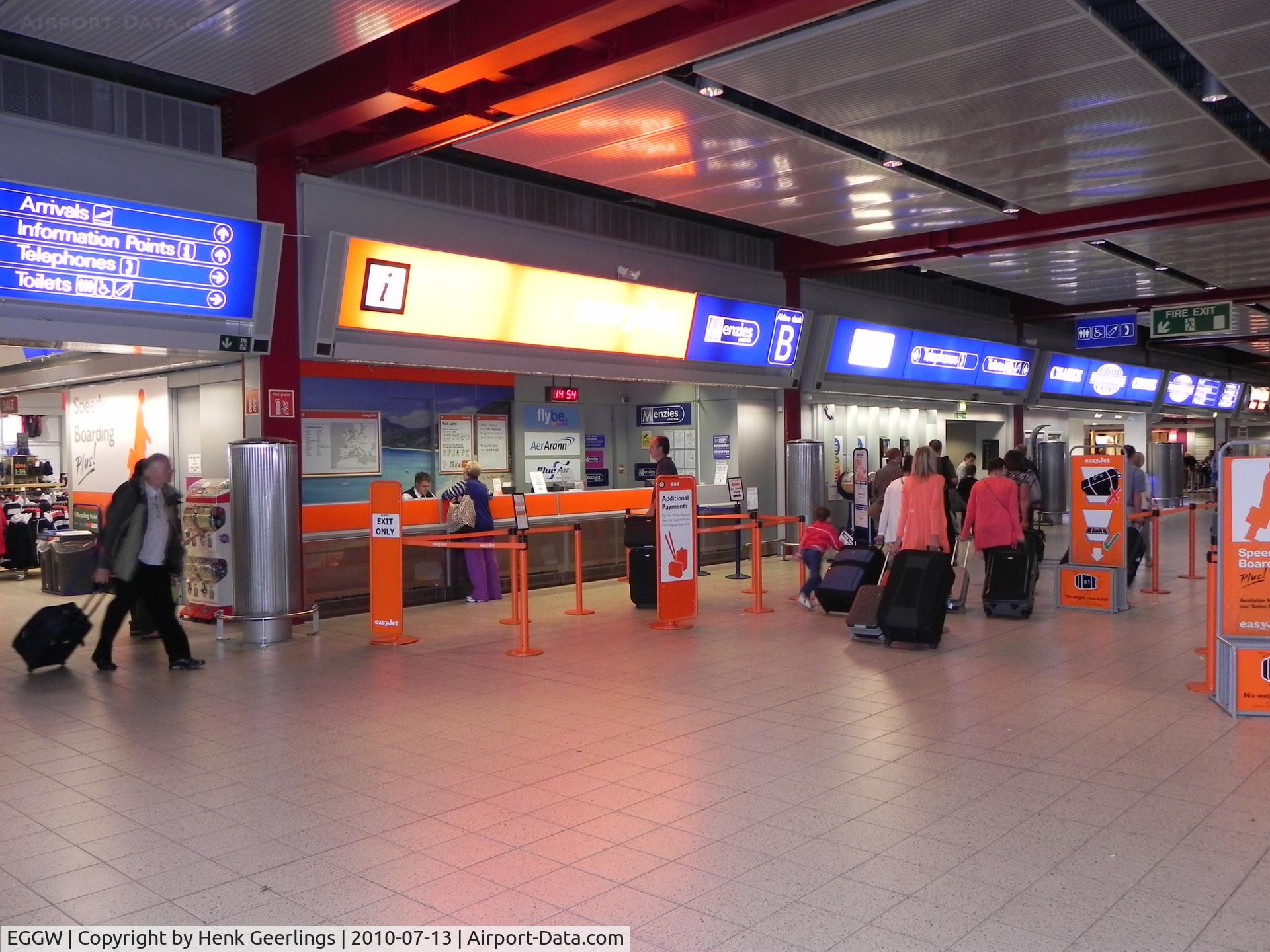London Luton Airport, London, England United Kingdom (EGGW) - Departure area London - Luton Airport