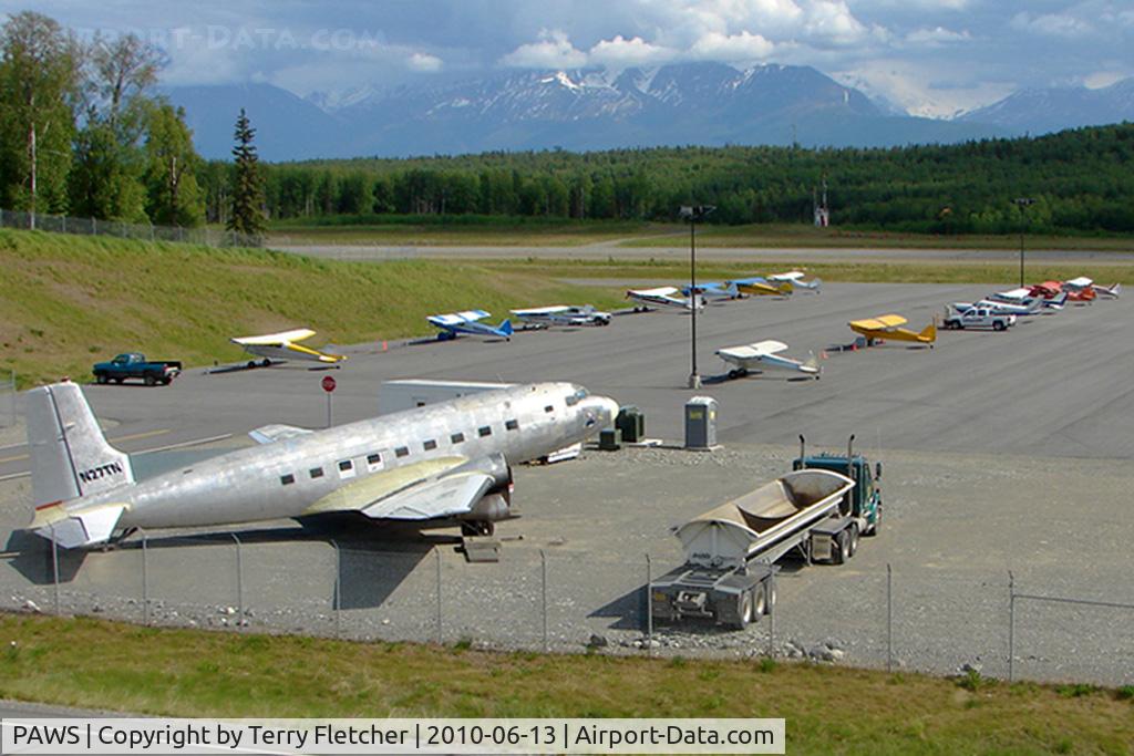 Wasilla Airport, Wasilla, Alaska United States (PAWS) - Wasilla Airport, Wasilla, Alaska, United States - a view of a a small part of the large ramp at Wasilla