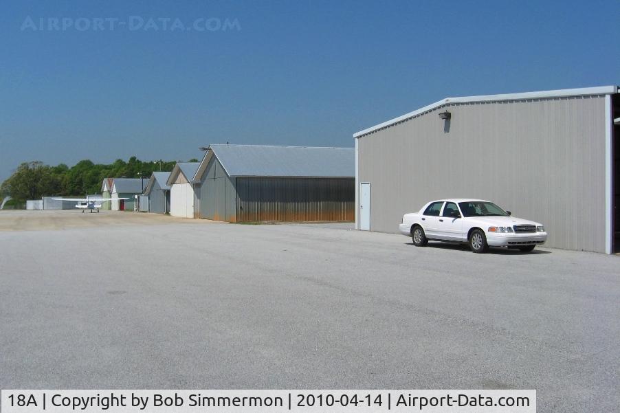 Franklin County Airport (18A) - Row of hangers