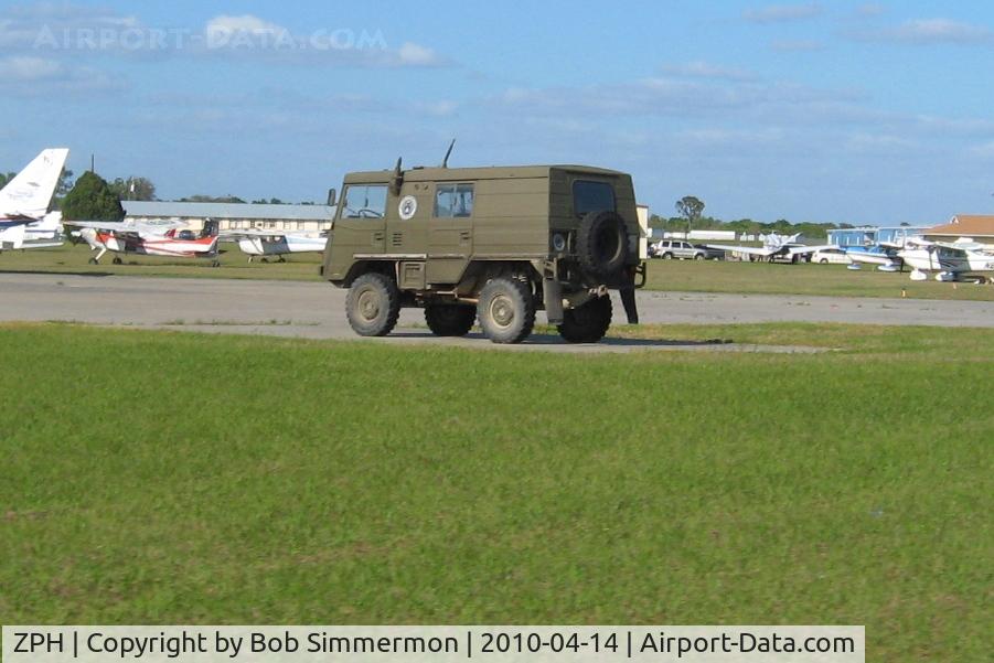 Zephyrhills Municipal Airport (ZPH) - Transient activity and a NATO personnel carrier during Sun N Fun week