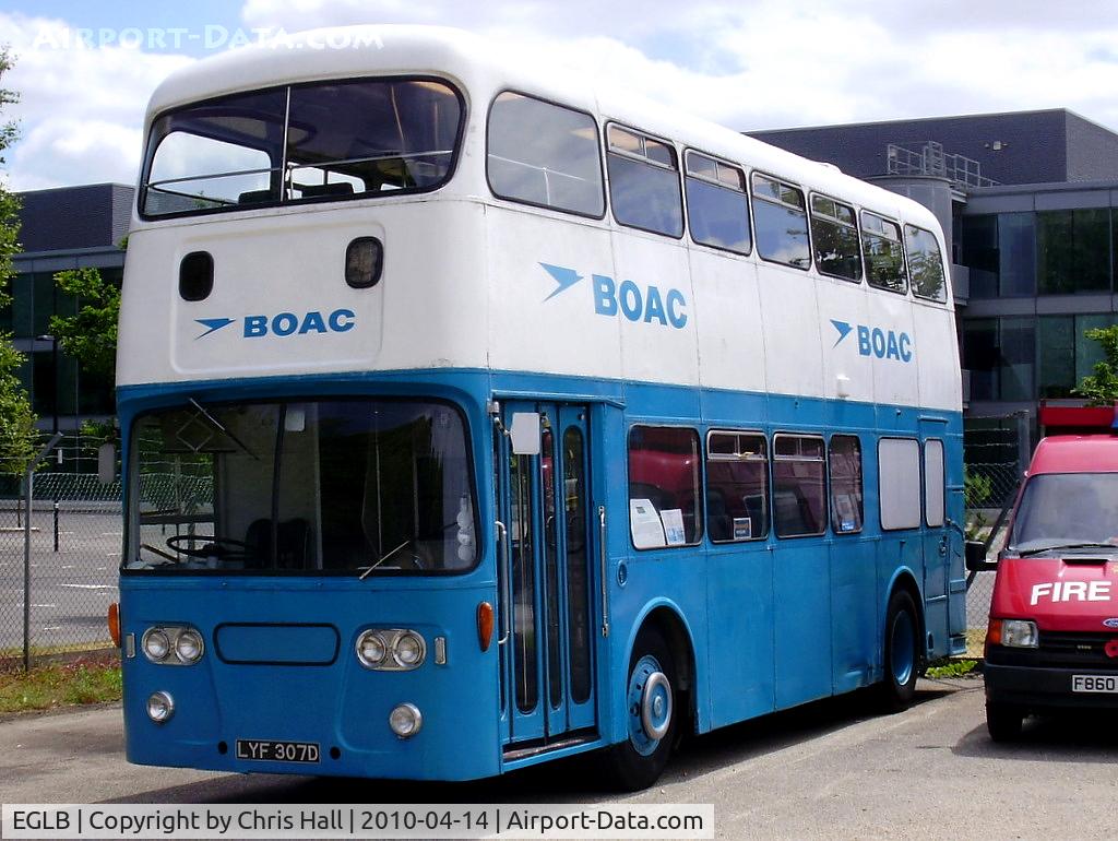 EGLB Airport - Leyland Atlantean/MCW preserved at the Brooklands Museum in BOAC colours