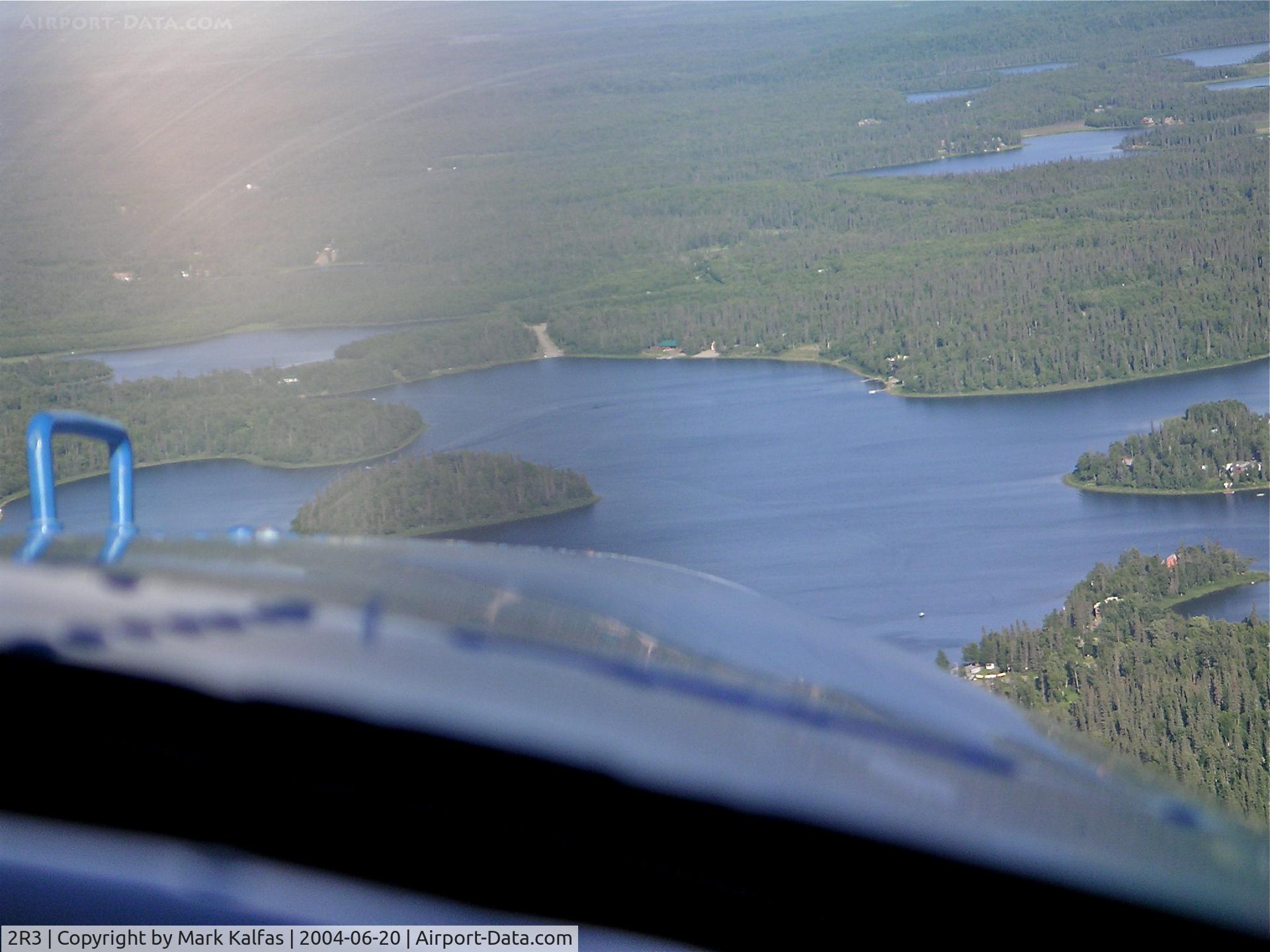 Island Lake Seaplane Base (2R3) - Alaska West Air Dehavilland DHC-3, N87AW on approach to 2R3 (Island Lake-Kenai, AK).