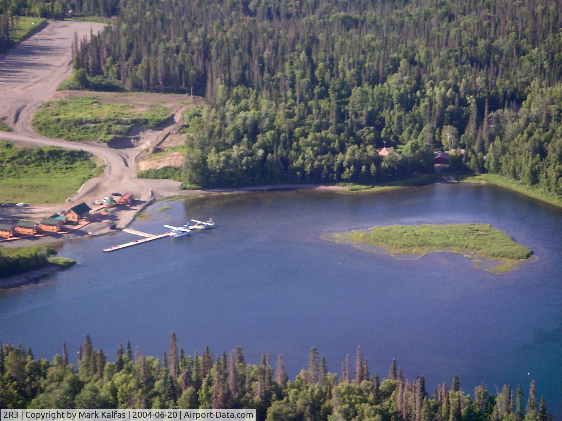 Island Lake Seaplane Base (2R3) - Alaska West Air Dehavilland DHC-3, N87AW on downwind to 2R3 (Island Lake-Kenai, AK).