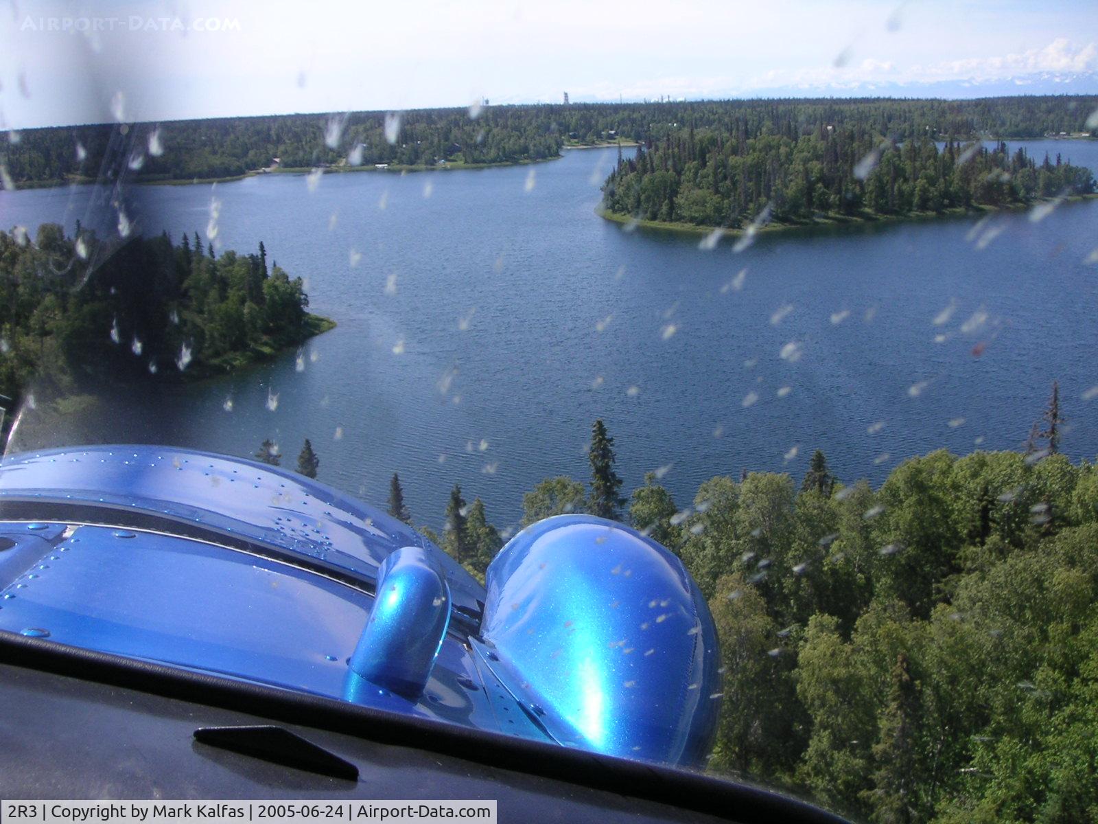 Island Lake Seaplane Base (2R3) - Base to final Island Lake seaplane base, Kenai AK USA