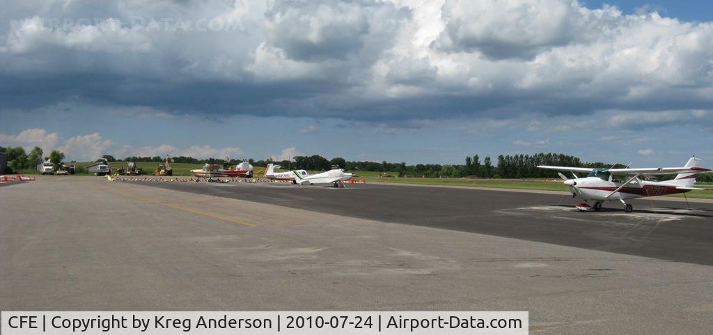 Buffalo Municipal Airport (CFE) - The ramp at Buffalo Municipal Airport, amidst construction work.