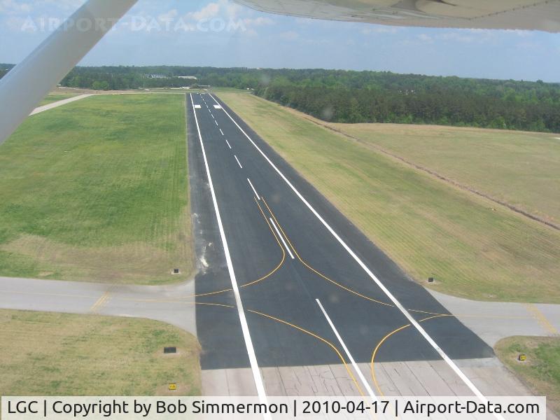 Lagrange-callaway Airport (LGC) - Departing RWY 31, crossing RWY 3, looking NE.