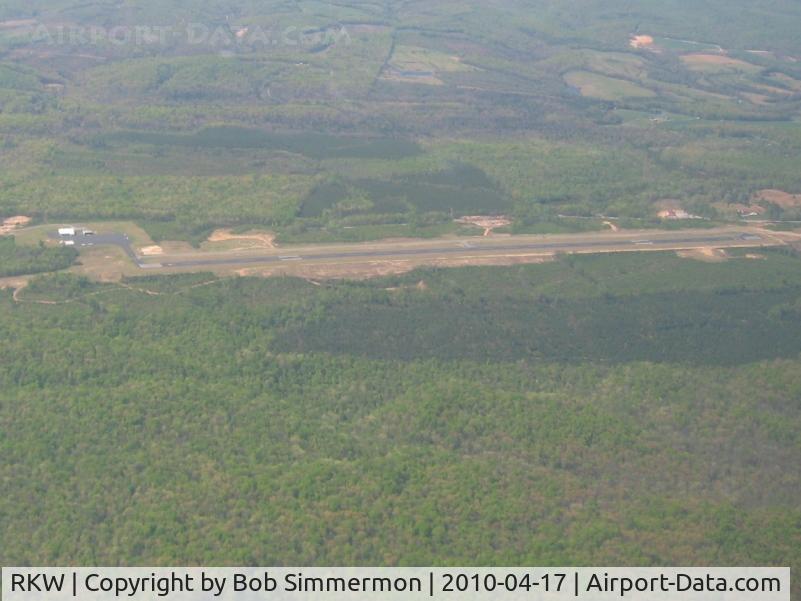 Rockwood Municipal Airport (RKW) - Looking west