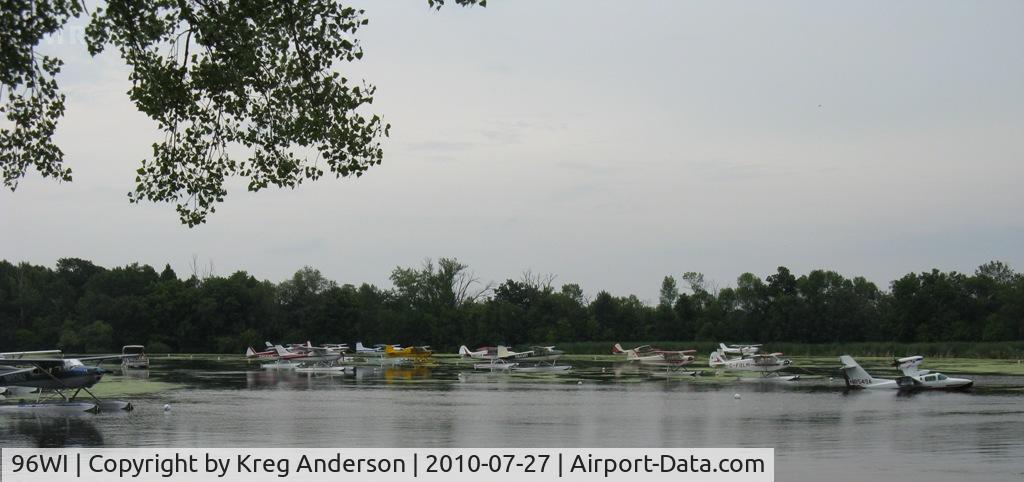 Vette/blust Seaplane Base (96WI) - A view of the eastern parking area at the Vette/Blust Seaplane Base.