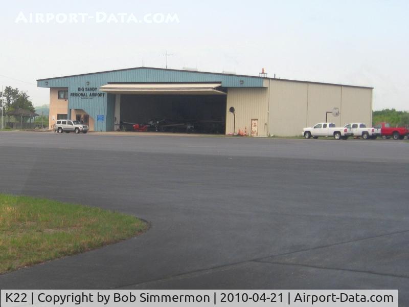 K22 Airport - Main hanger and FBO office.