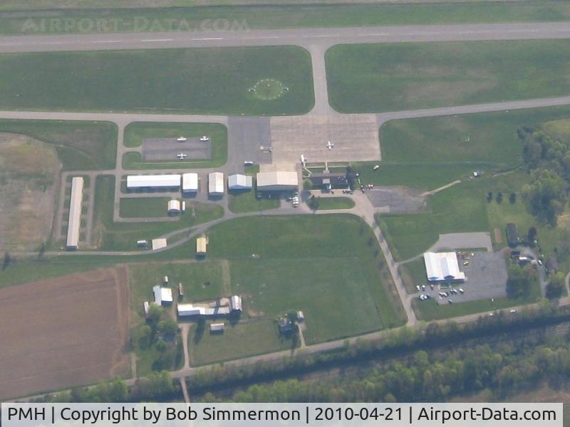 Greater Portsmouth Regional Airport (PMH) - Looking east at the G.A. ramp and facilities.