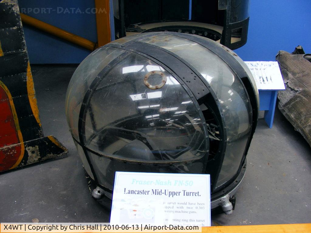 X4WT Airport - Fraser-Nash FN50 mid upper gun turret from an Avro Lancaster