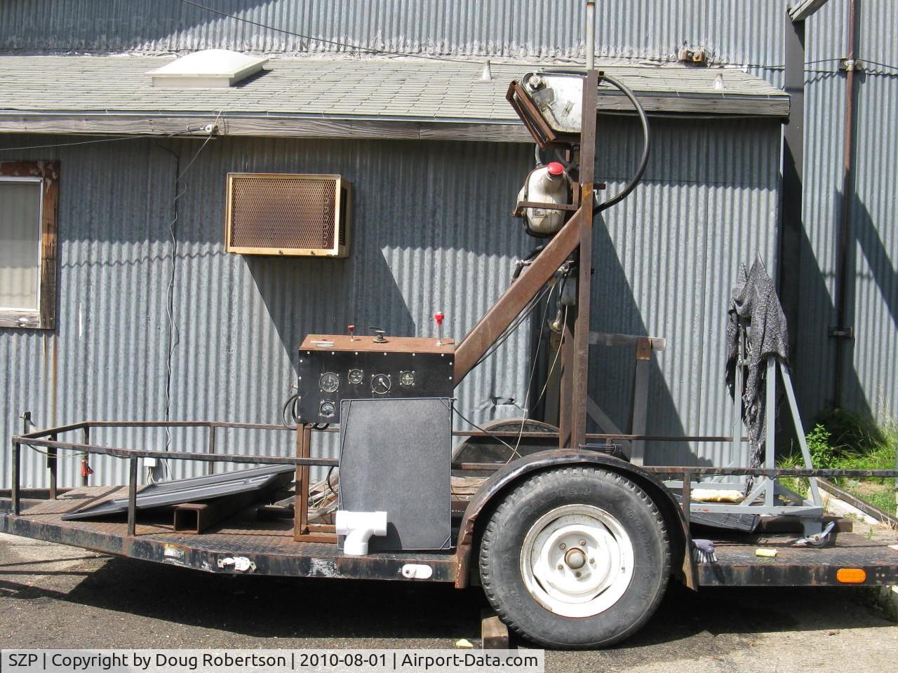 Santa Paula Airport (SZP) - Portable aircraft engine Test Stand
