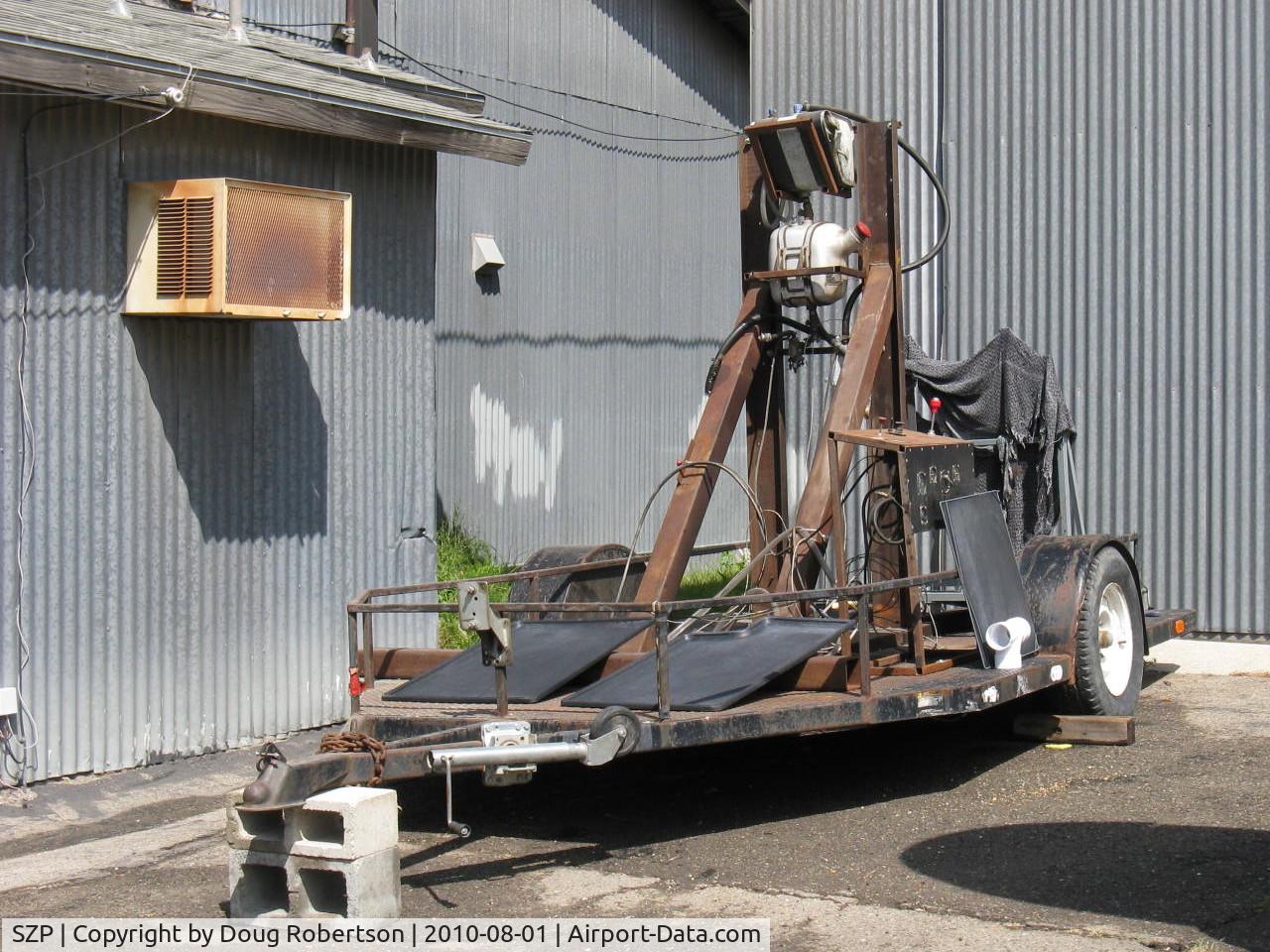 Santa Paula Airport (SZP) - Portable aircraft engine Test Stand