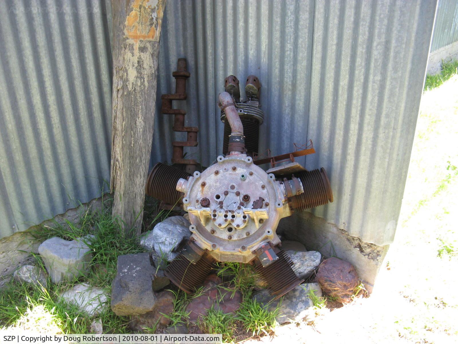 Santa Paula Airport (SZP) - Old rusty radial engine-Kinner 5?