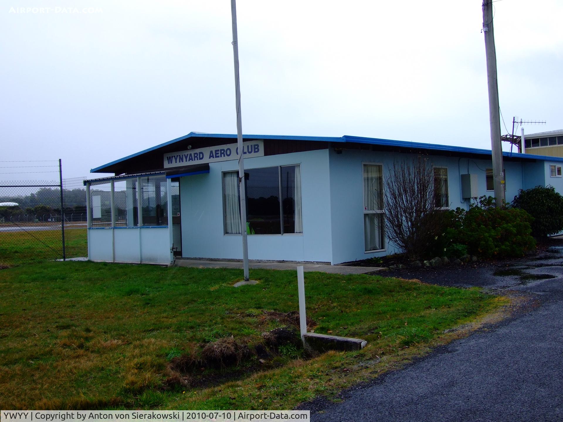 Burnie Airport, Wynyard, Tasmania Australia (YWYY) - Wynyard Aero Club building @ YWYY