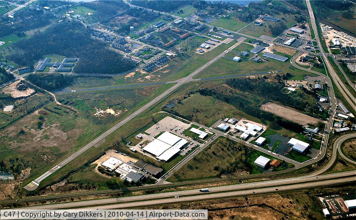 Portage Municipal Airport (C47) - Portage Muni from above the prison