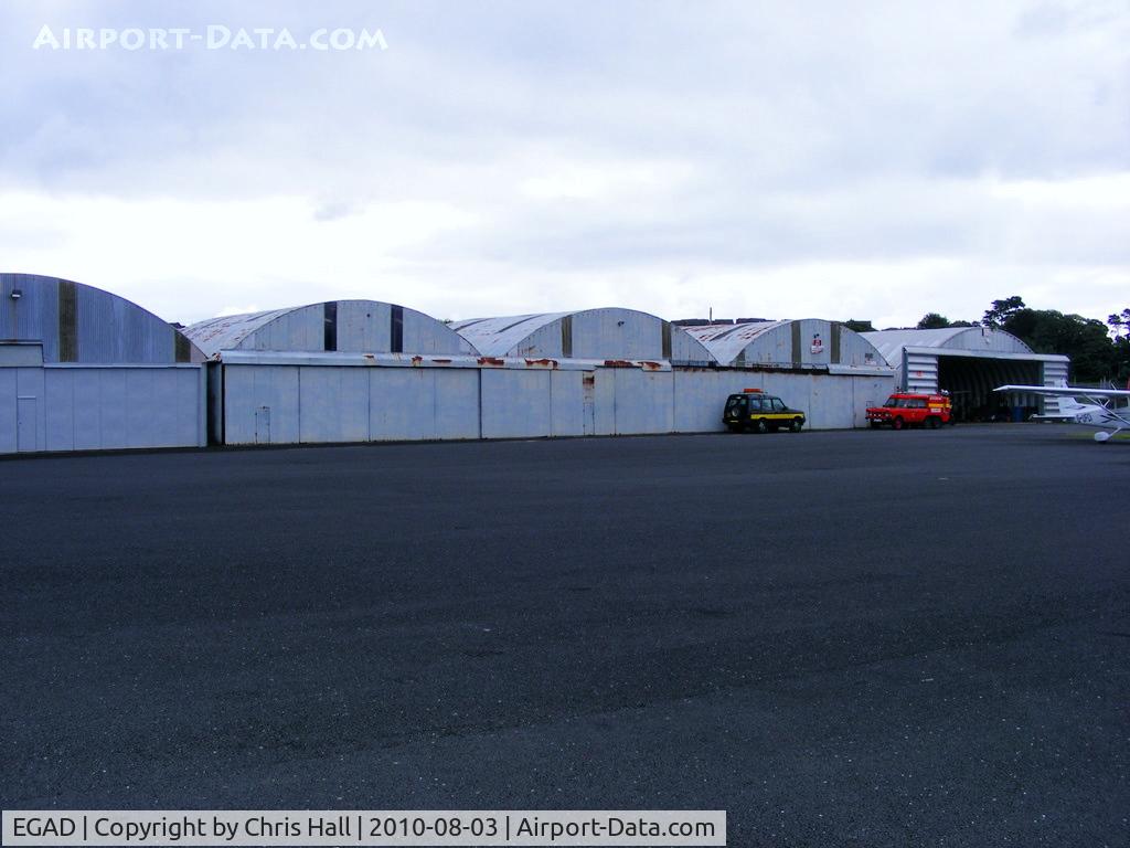 Newtownards Airport, Newtownards, Northern Ireland United Kingdom (EGAD) - Hangars at Newtownards Airport