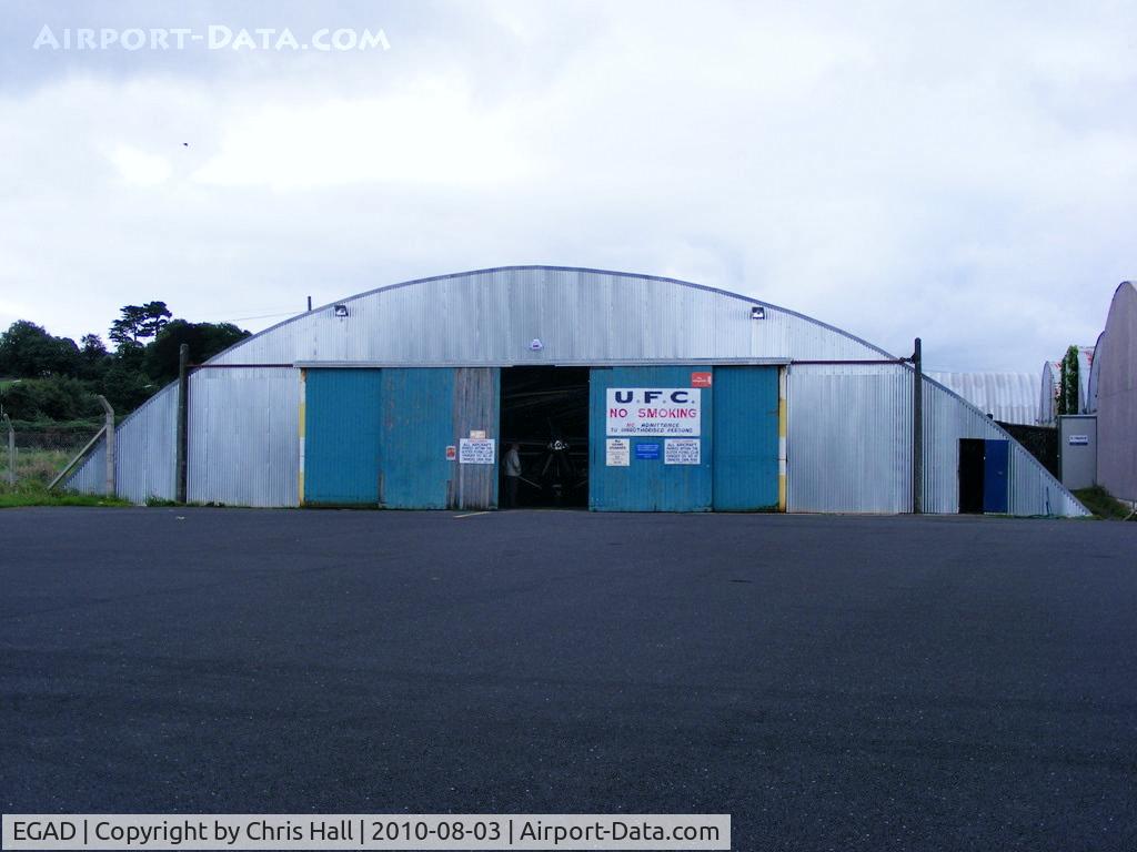 Newtownards Airport, Newtownards, Northern Ireland United Kingdom (EGAD) - Ulster Flying Club hangar at Newtownards Airport
