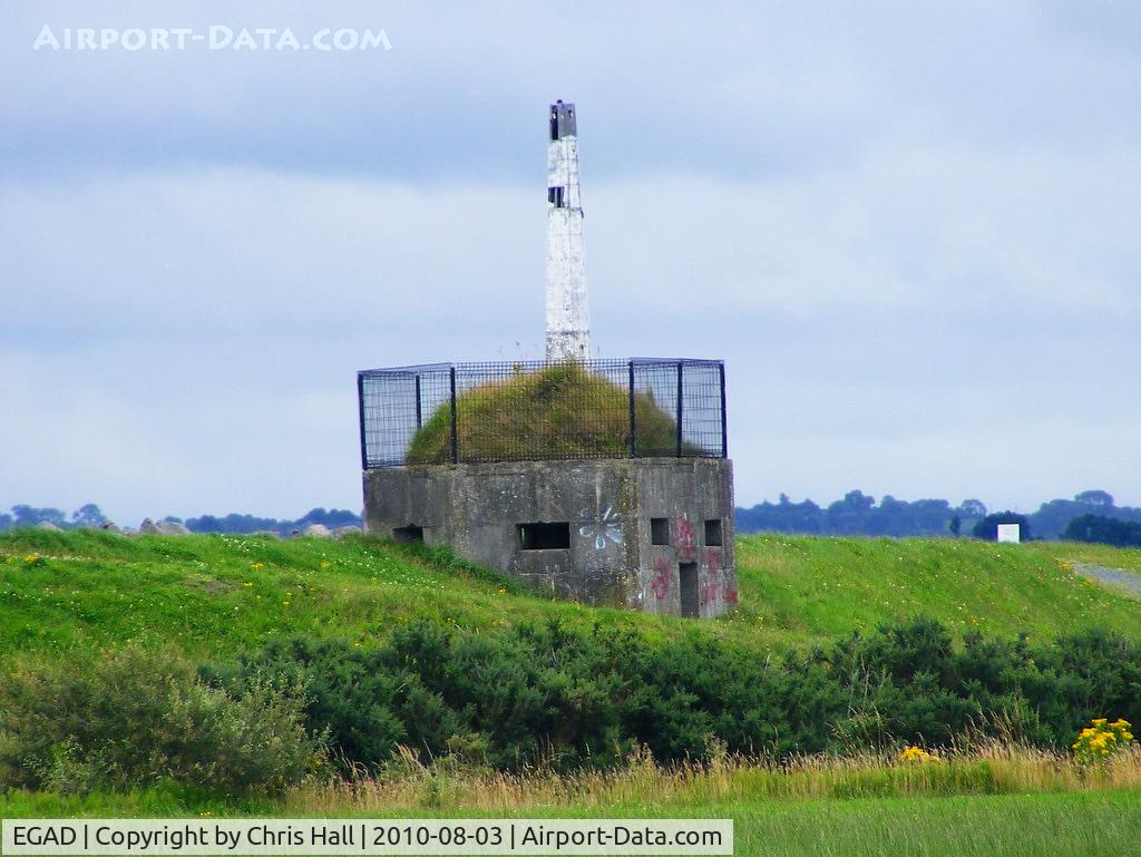 Newtownards Airport, Newtownards, Northern Ireland United Kingdom (EGAD) - WWII pillbox on the airport perimeter alongside  Strangford Lough
