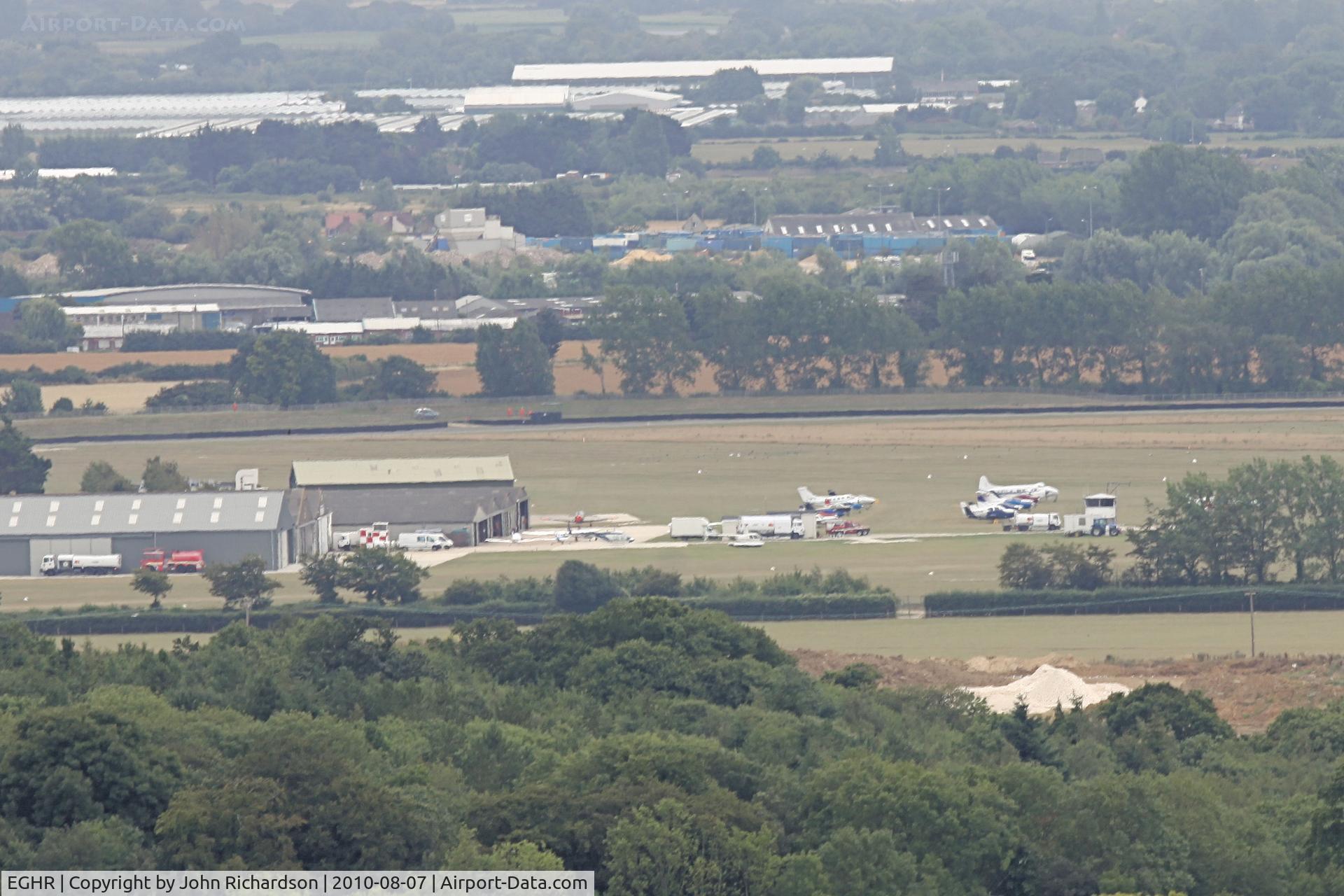 Goodwood Airfield Airport, Chichester, England United Kingdom (EGHR) - View from the Trundle