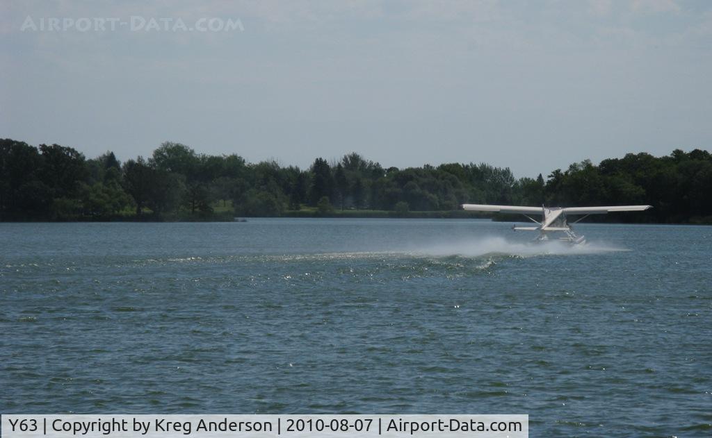 Elbow Lake Municipal - Pride Of The Prairie Airport (Y63) - N31367, de Havilland DHC-2 Beaver giving rides on Worm Lake adjacent to Elbow Lake Municipal Airport during the LAPA Fly-in.