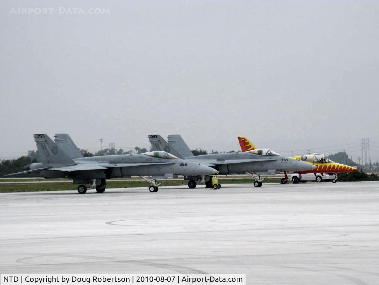 Point Mugu Nas (naval Base Ventura Co) Airport (NTD) - USN F-18 HORNETS and L-39 FIRECAT