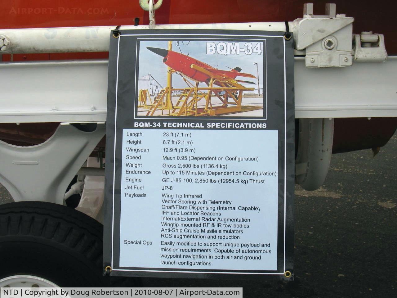 Point Mugu Nas (naval Base Ventura Co) Airport (NTD) - BQM-34 Target, data