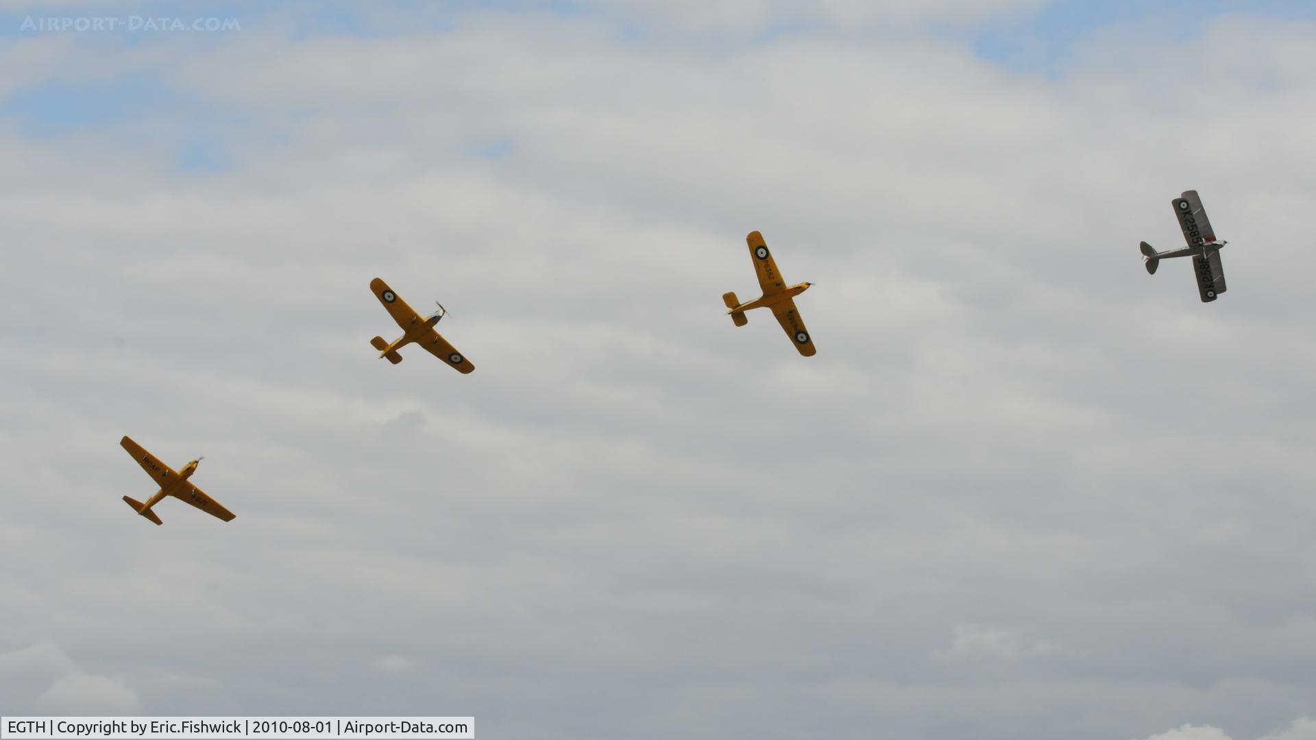 EGTH Airport - DH trainers at Shuttleworth Military Pagent Air Display August 2010