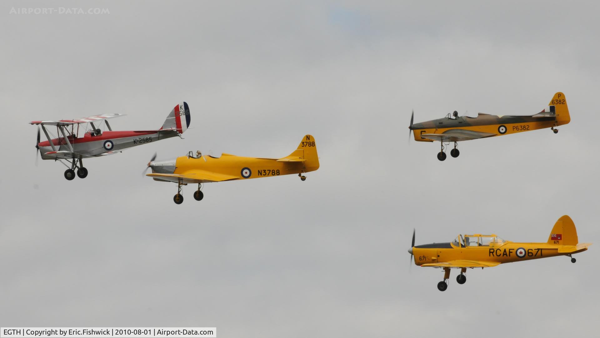 EGTH Airport - DH trainers at Shuttleworth Military Pagent Air Display August 2010