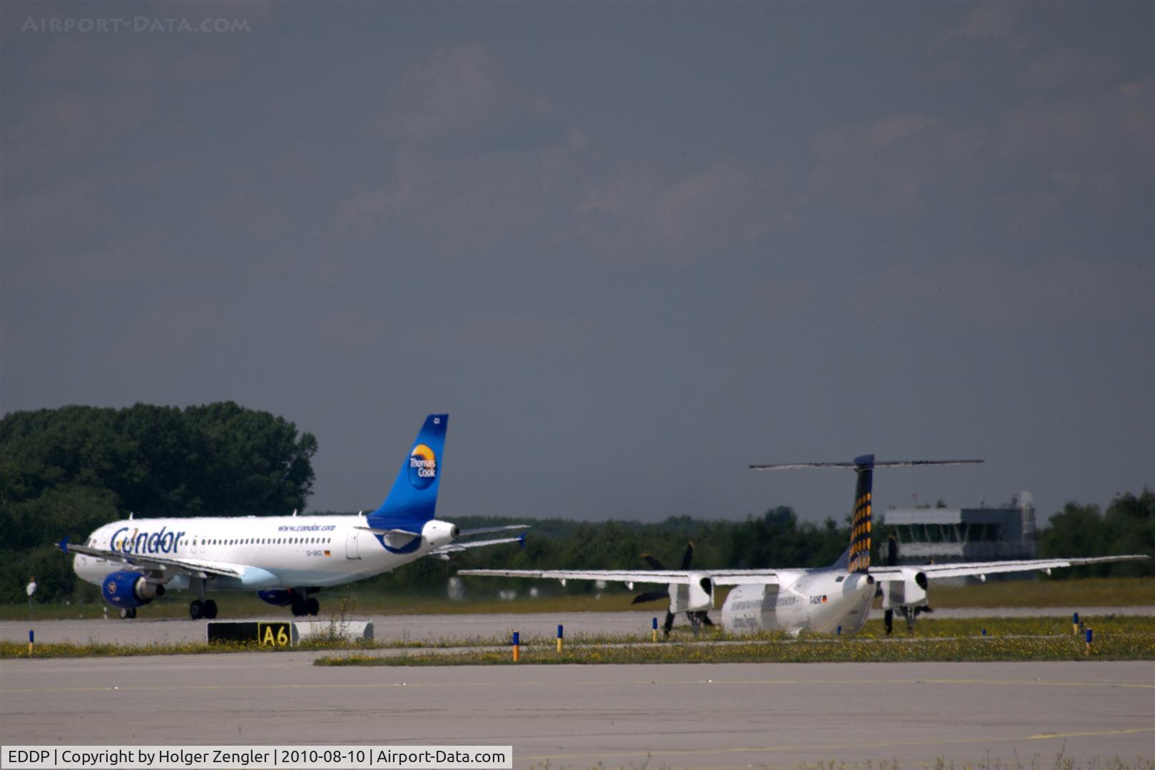 Leipzig/Halle Airport, Leipzig/Halle Germany (EDDP) - Traffic on runway 26R....