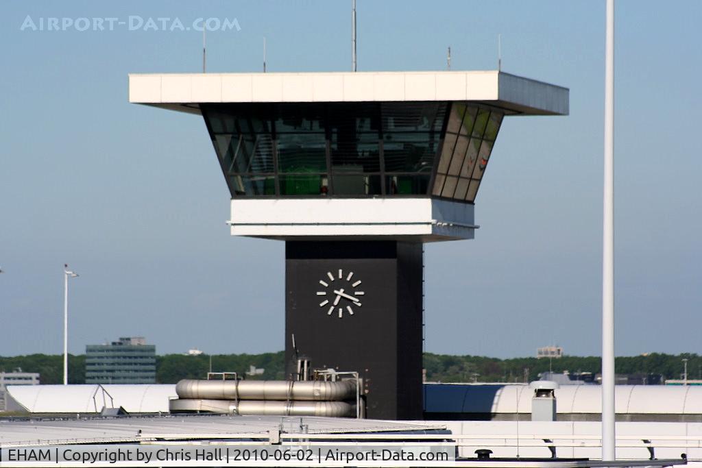 Amsterdam Schiphol Airport, Haarlemmermeer, near Amsterdam Netherlands (EHAM) - Tower on Pier D at Amsterdam Schiphol Airport
