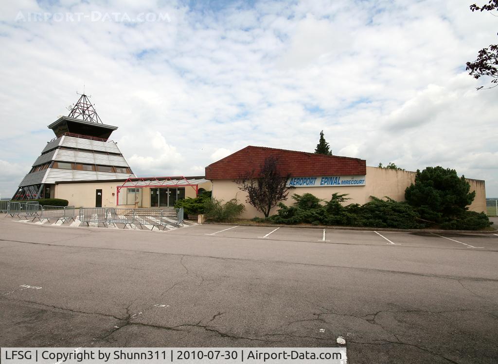 Épinal Mirecourt Airport, Épinal France (LFSG) - Overview of the terminal and control tower...
