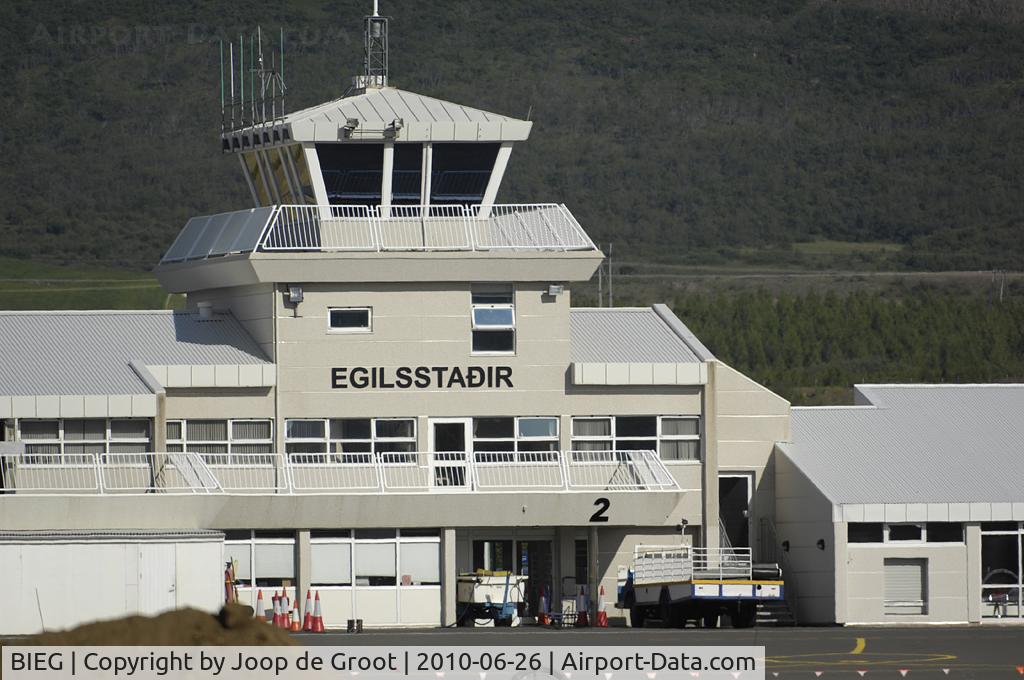 Egilsstaðir Airport, Egilsstaðir Iceland (BIEG) - terminal building with built in control tower.