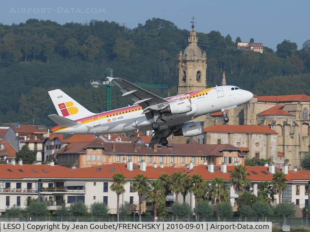 San Sebastián Airport, San Sebastián Spain (LESO) - EC-HGR IBERIA departure to Madrid