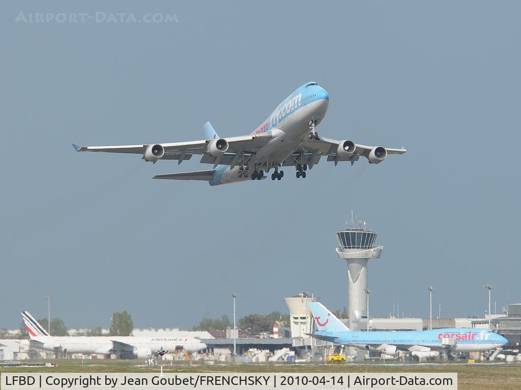 Bordeaux Airport, Merignac Airport France (LFBD) - F-HSUN take off to French Antilles
