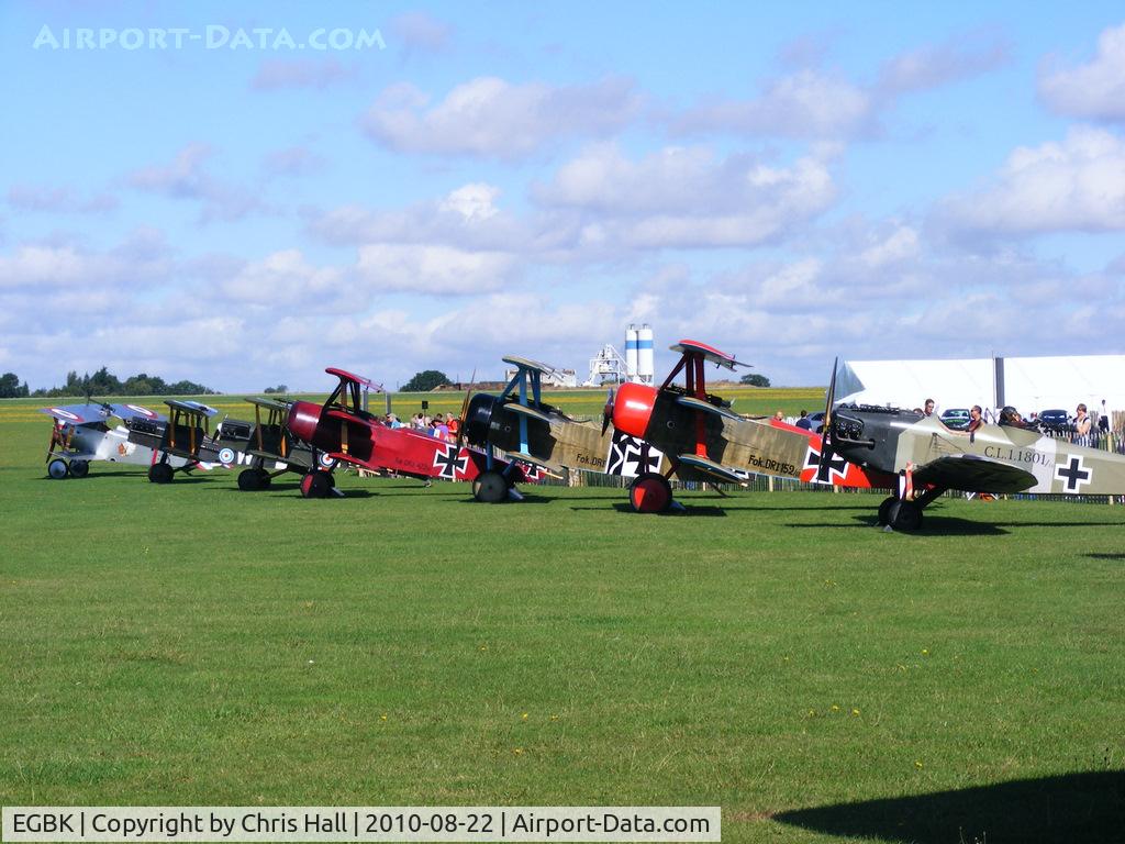 Sywell Aerodrome Airport, Northampton, England United Kingdom (EGBK) - WWI replica aircraft at the Sywell Airshow