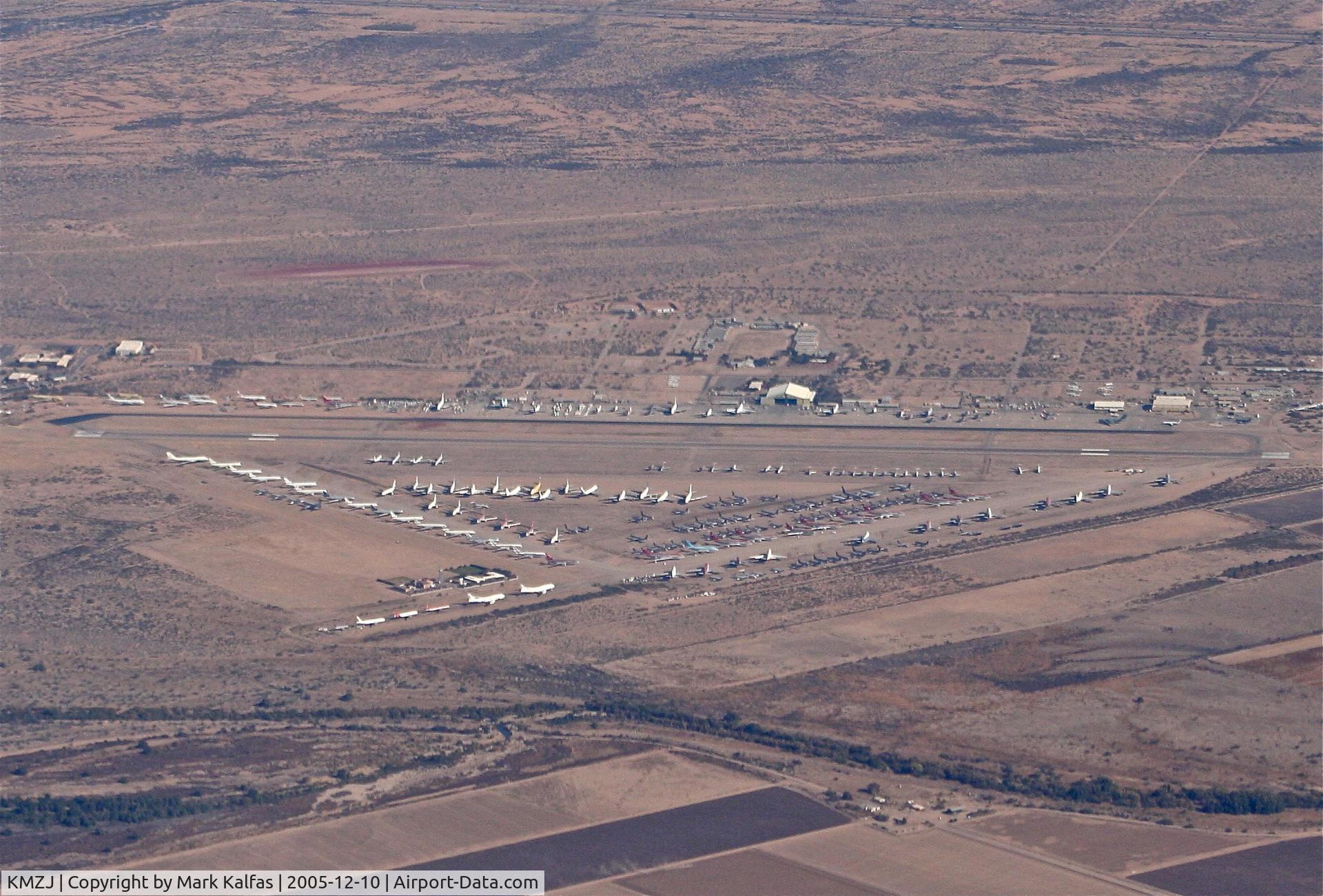 Pinal Airpark Airport (MZJ) - KMZJ Pinal Airpark as seen descending through 10,000' on the way into KTUS.