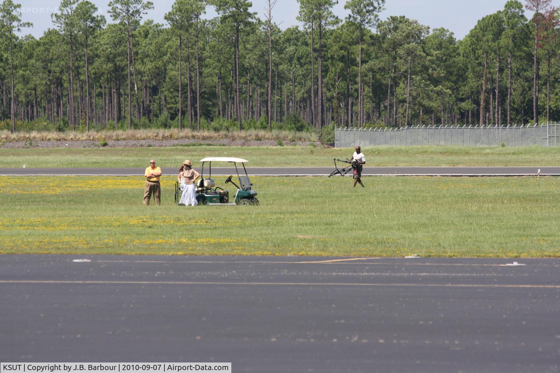 Cape Fear Regional Jetport/howie Franklin Fld Airport (SUT) - Local TV Station during a story at the airport.