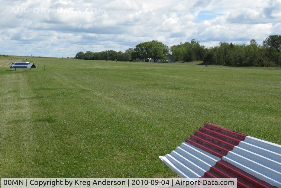 Battle Lake Municipal Airport (00MN) - A view of the runway looking east at Battle Lake, MN.