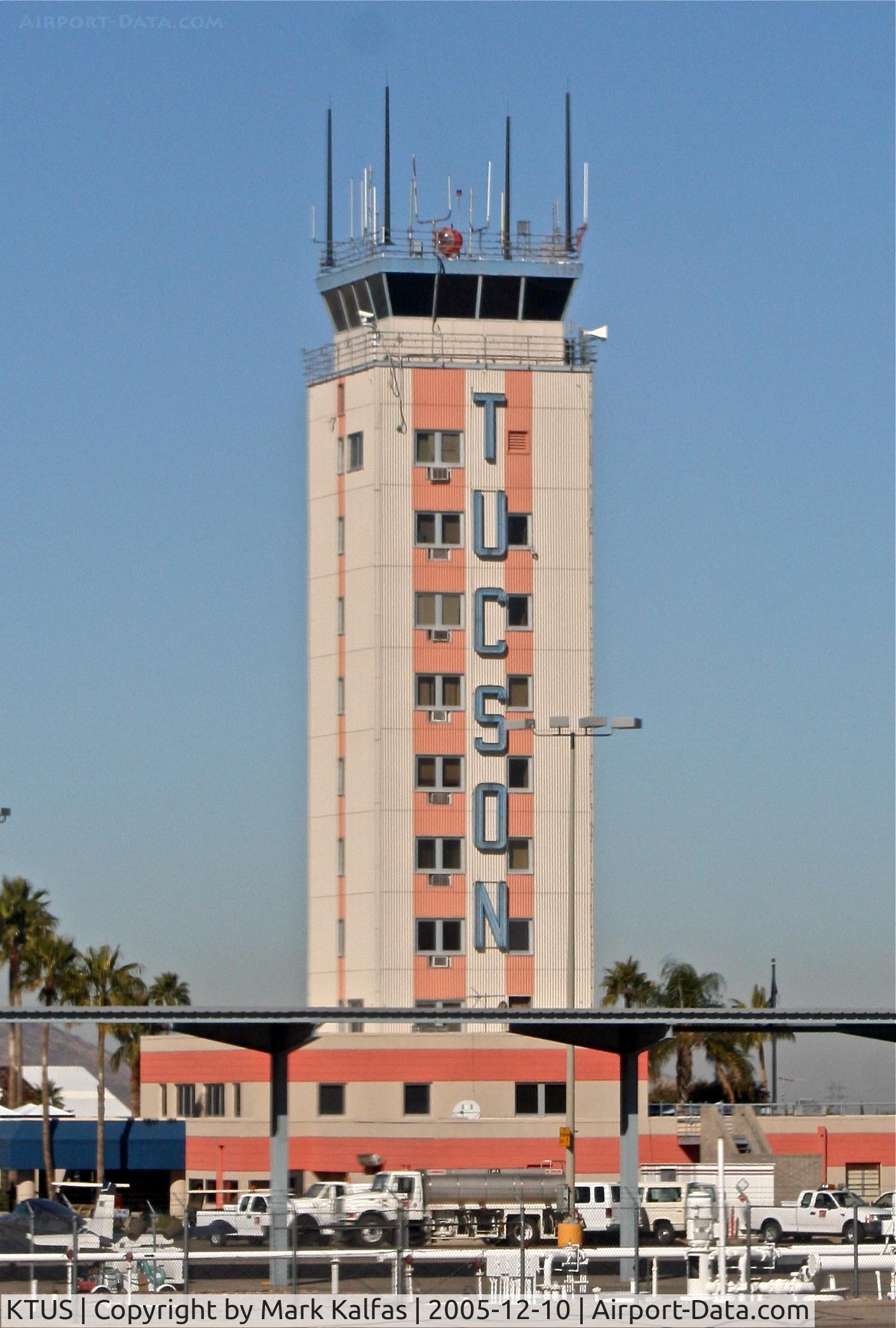Tucson International Airport (TUS) - Tucson Tower, Tucson International Airport, Tucson, Arizona.