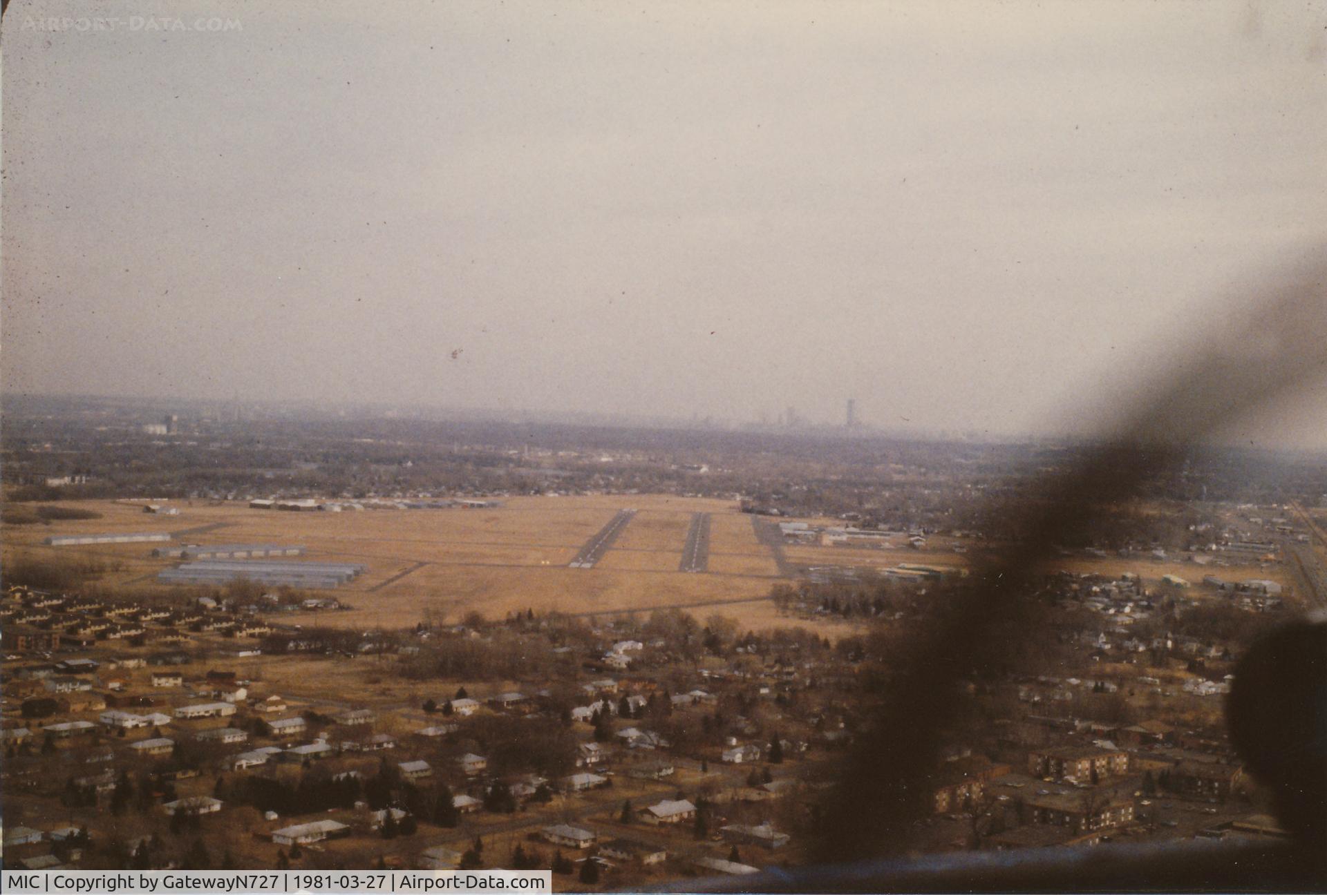 Crystal Airport (MIC) - Short final rwy 13R. Taken from N324DM.