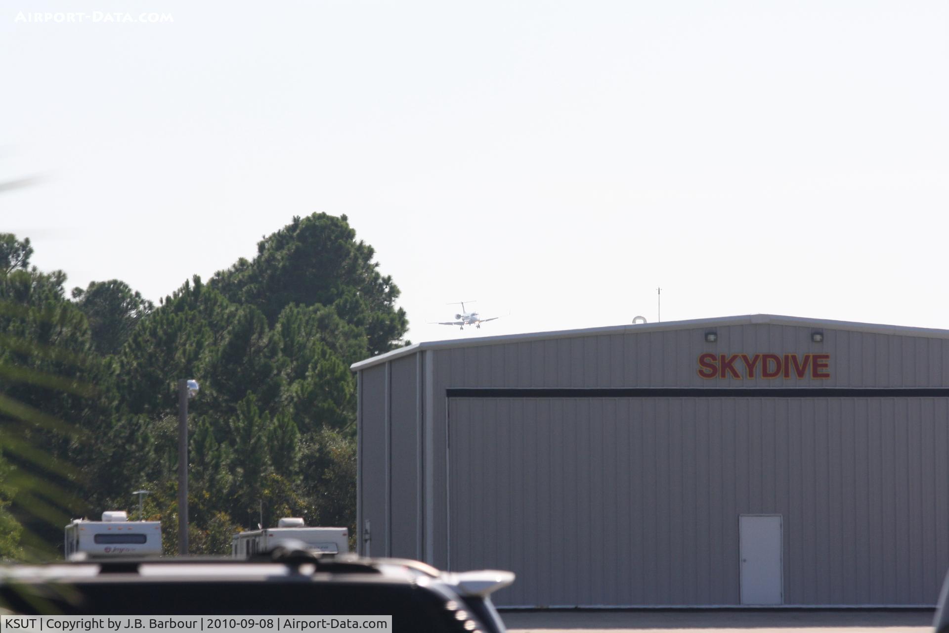 Cape Fear Regional Jetport/howie Franklin Fld Airport (SUT) - EMB135 on approach, this was the biggest thing on the tarmac.  
