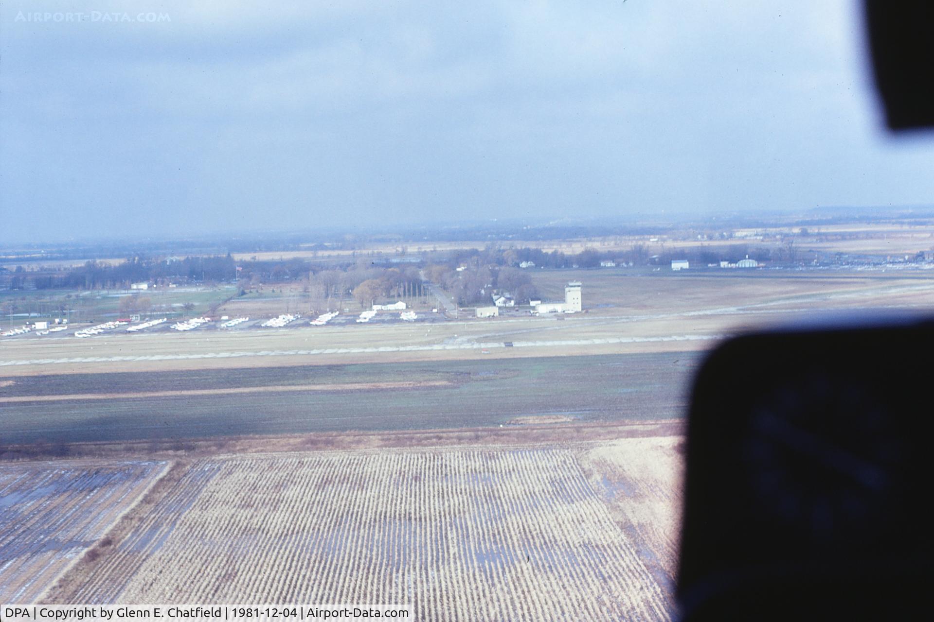 Dupage Airport (DPA) - Seen from Hughes 500 N8379F, looking north