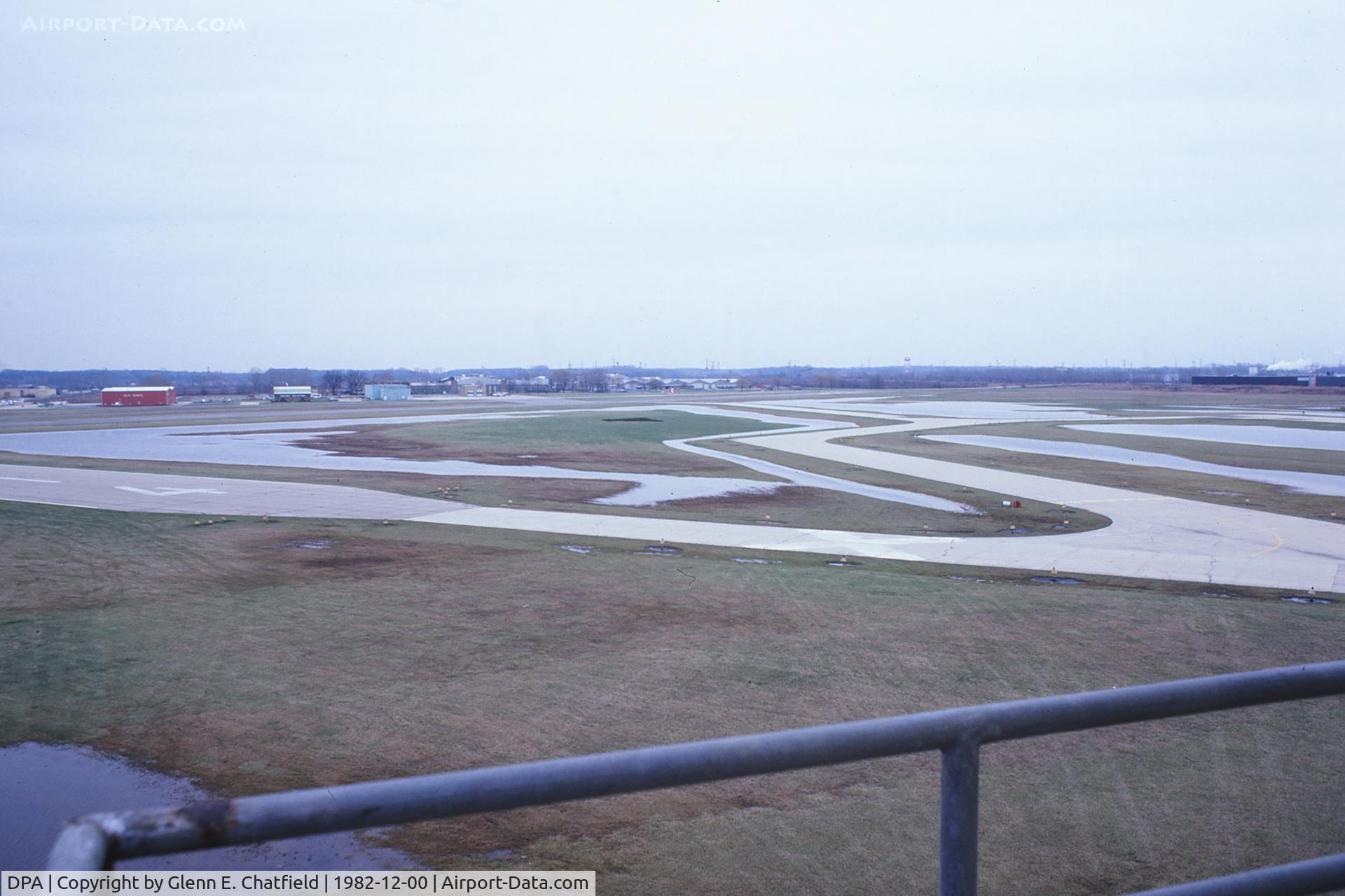Dupage Airport (DPA) - Flooding seen from the Control Tower looking SE towards West Chicago