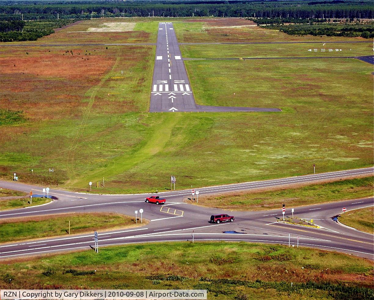 Burnett County Airport (RZN) - Short final ~ runway 32