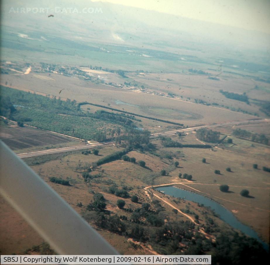 São José dos Campos Regional Airport, São José dos Campos, São Paulo Brazil (SBSJ) - CTA view from an glider at the time (1966 )