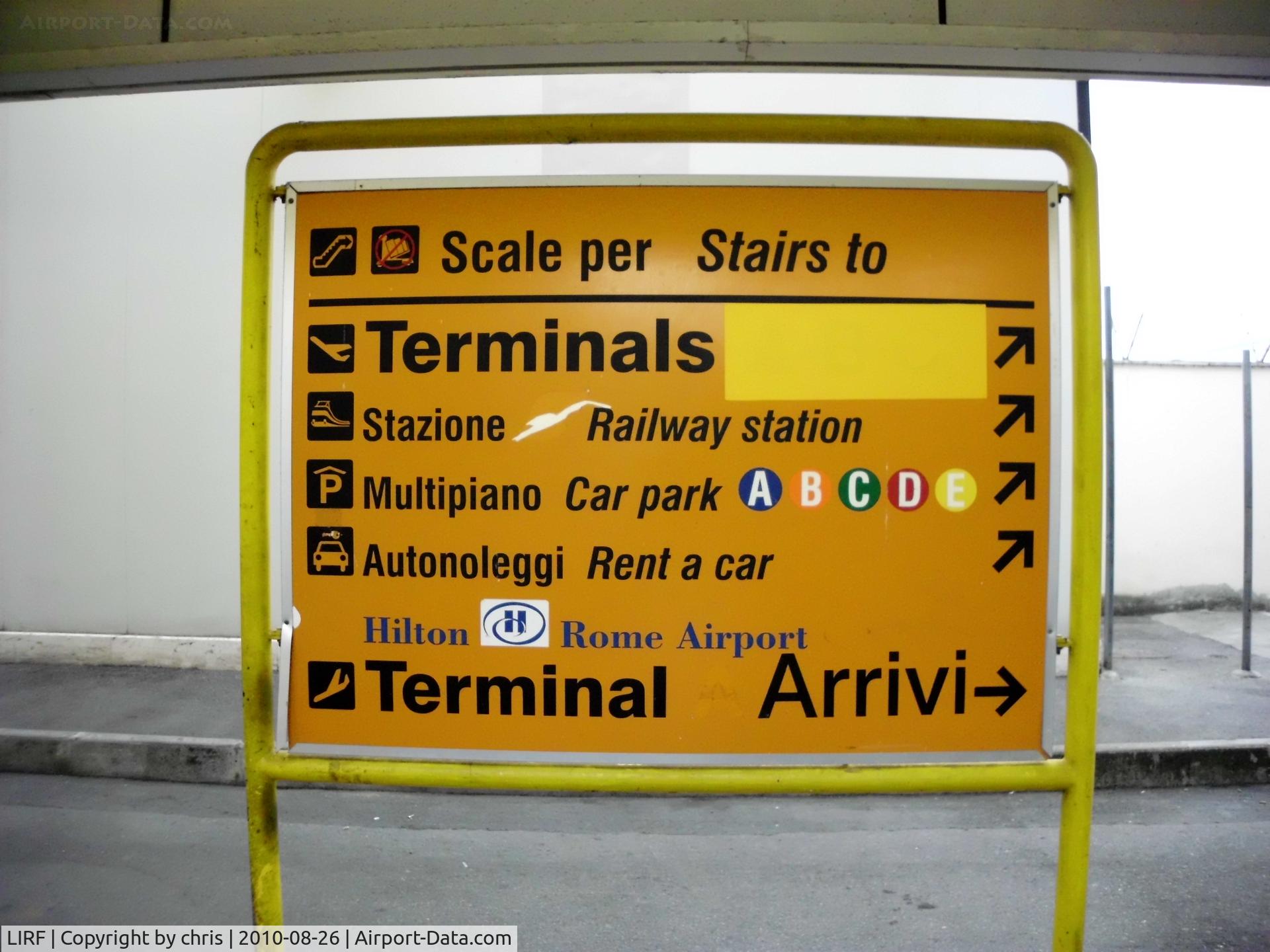 Leonardo Da Vinci International Airport (Fiumicino International Airport), Rome Italy (LIRF) - ...