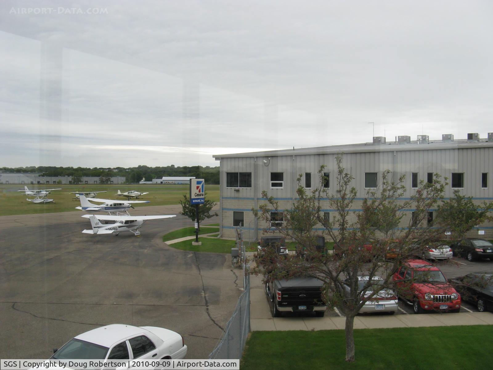 South St Paul Muni-richard E Fleming Fld Airport (SGS) - WIPAIRE, INC. Cessna Dealer, Manufacturer-WIPLINE Floats. WIPAIRE's ramp