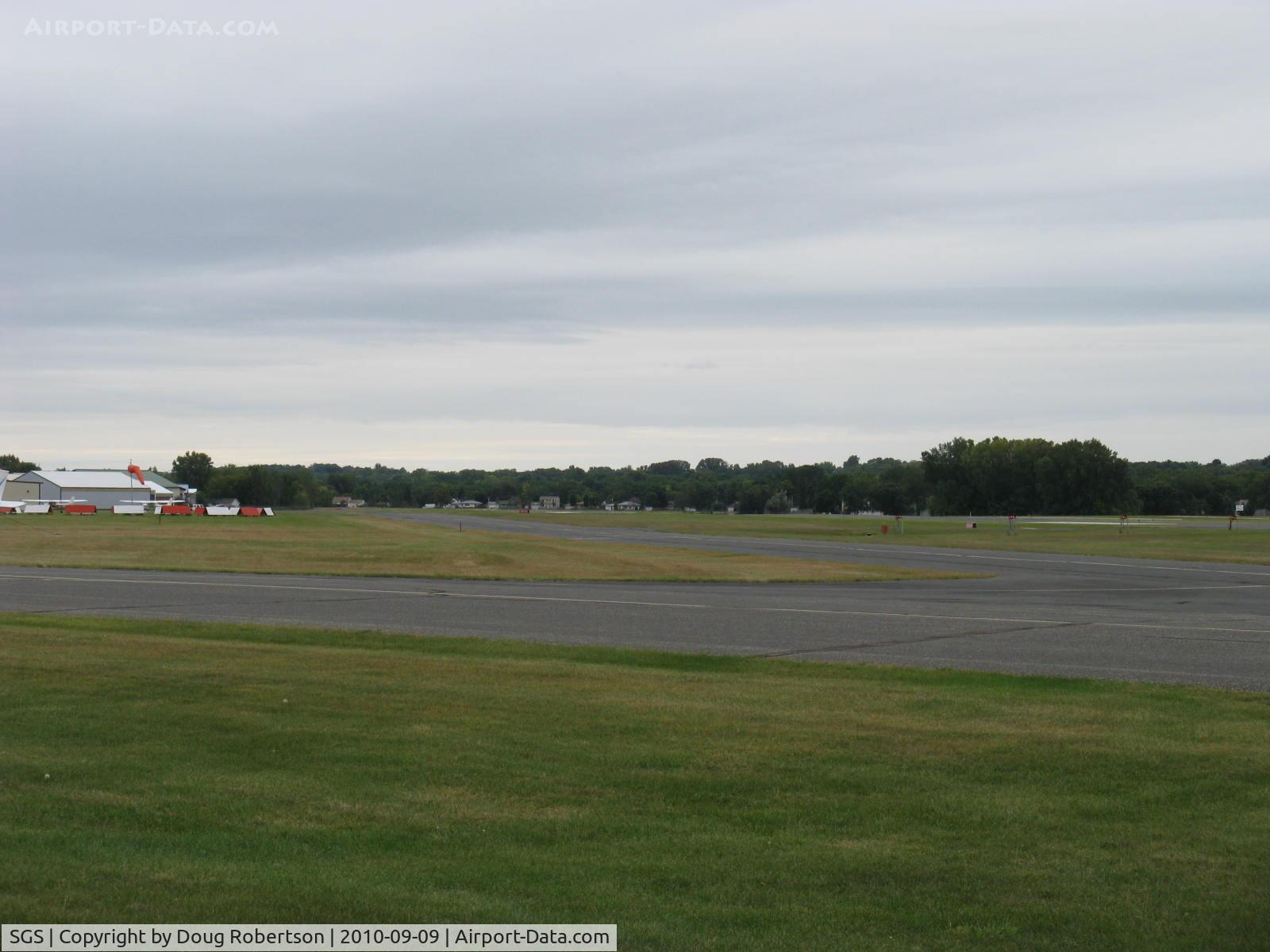 South St Paul Muni-richard E Fleming Fld Airport (SGS) - Single runway 16-34 4,001' X 100' asphalt, taxiway in foreground