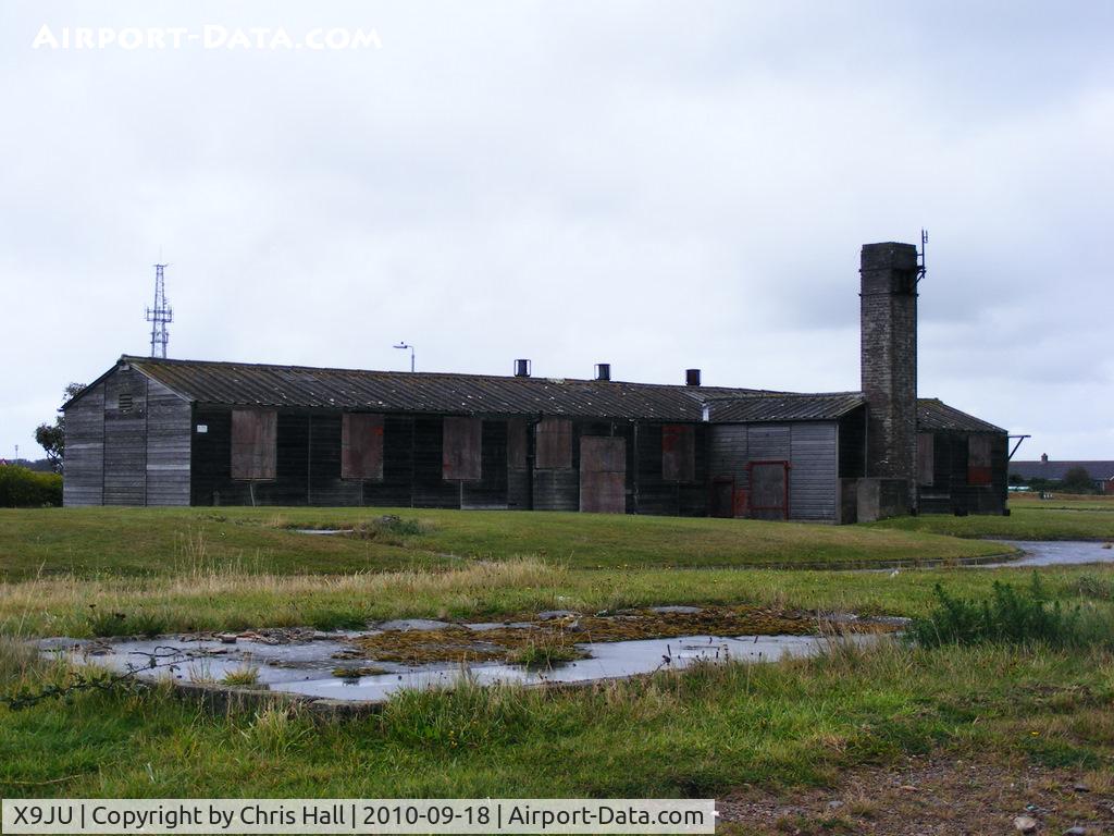 X9JU Airport - one of the many former WWII RAF buildings that survive around Jurby Airfield, IOM. 